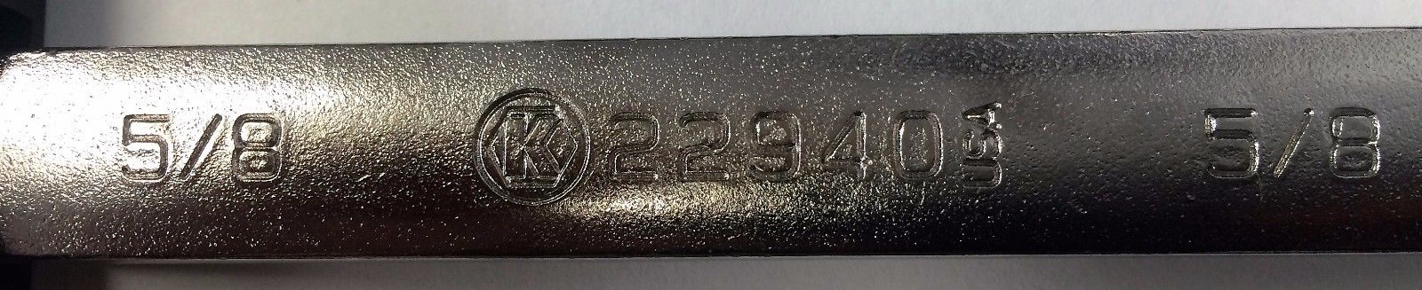 Kobalt 22940 5/8 Combo Wrench 12pt. USA 2PCS
