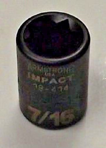Armstrong 19-414 3/8" Drive 8 Point 7/16" Impact Socket USA