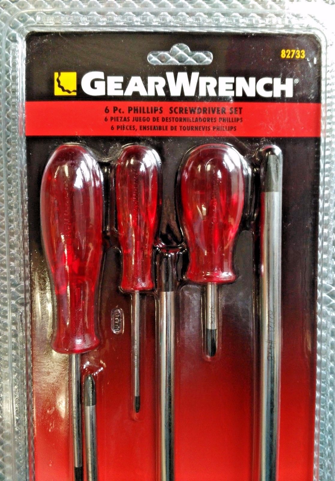 Gearwrench 82733 6 Piece Phillips Screwdriver Set