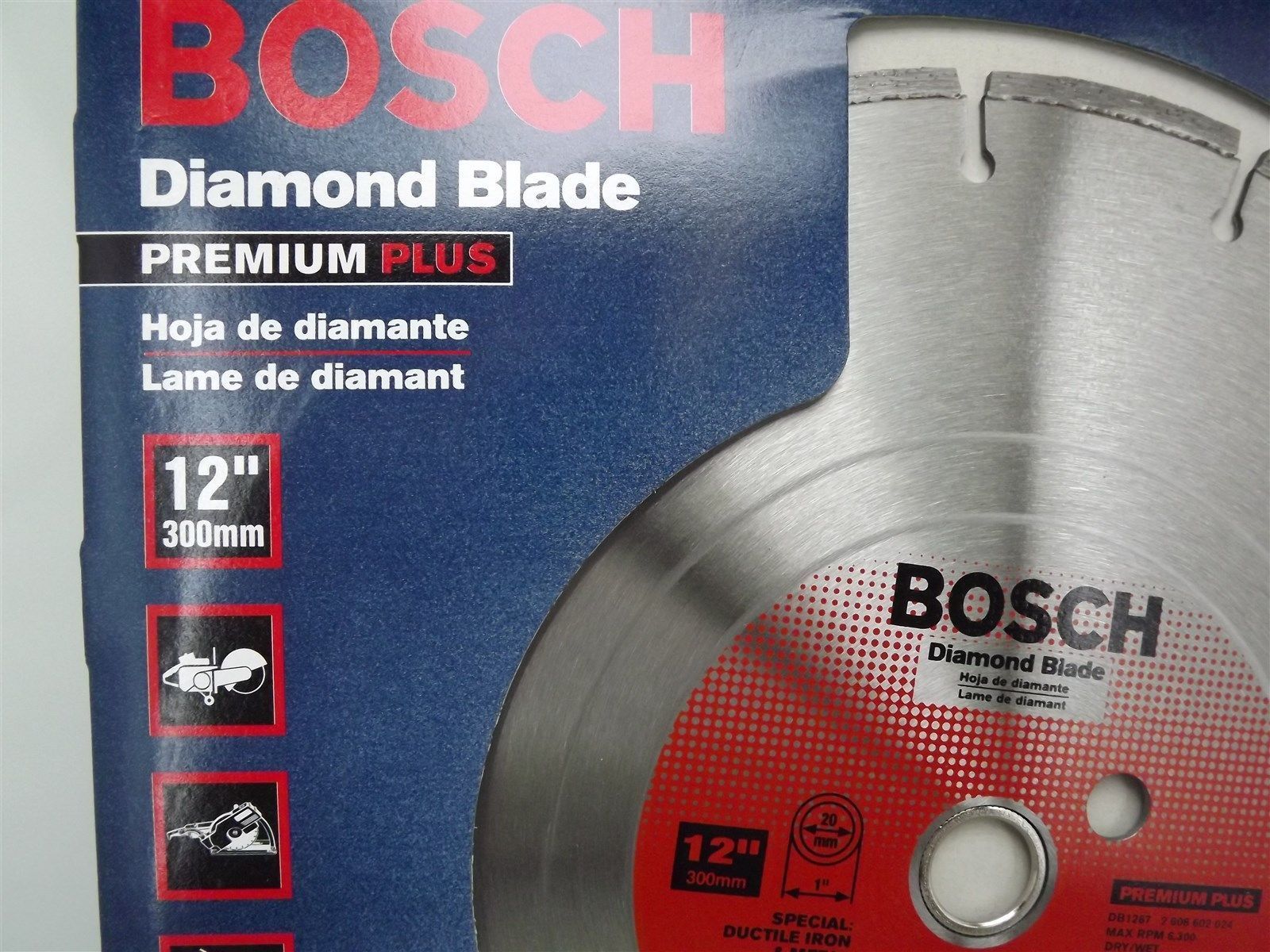 Bosch DB1267 Premium Plus 12" Dry or Wet Metal Cutting Seg Diamond Saw Blade