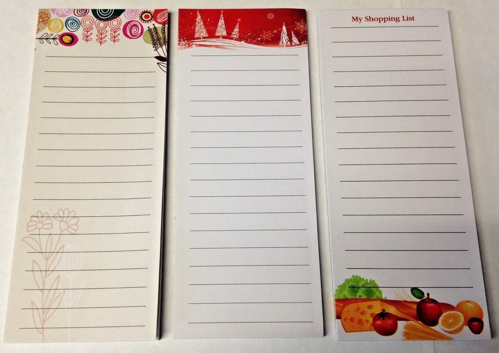Super Value Magnetic Shopping List Pads 6 Pads 5093