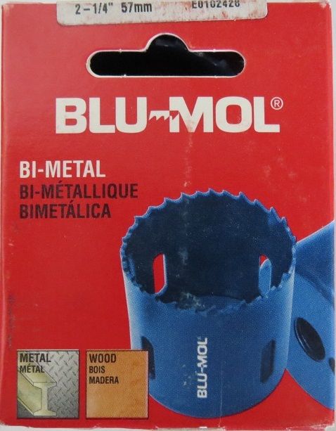 Blu-Mol #536 2 1/4" Holesaw USA Made