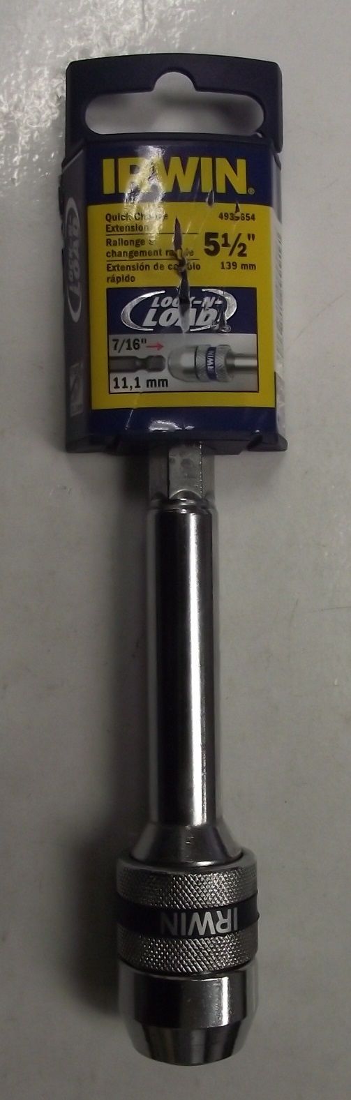 Irwin 4935654 5-1/2" Lock-N-Load Quick Change Bit Holder