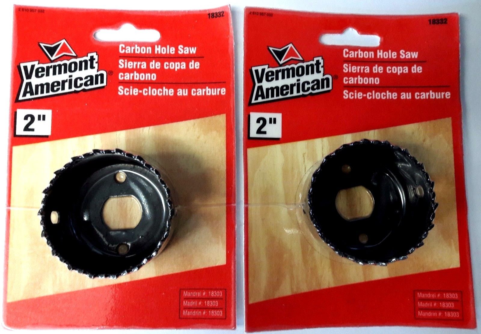 Vermont American 18332 2" Carbon Hole Saw 2PKS