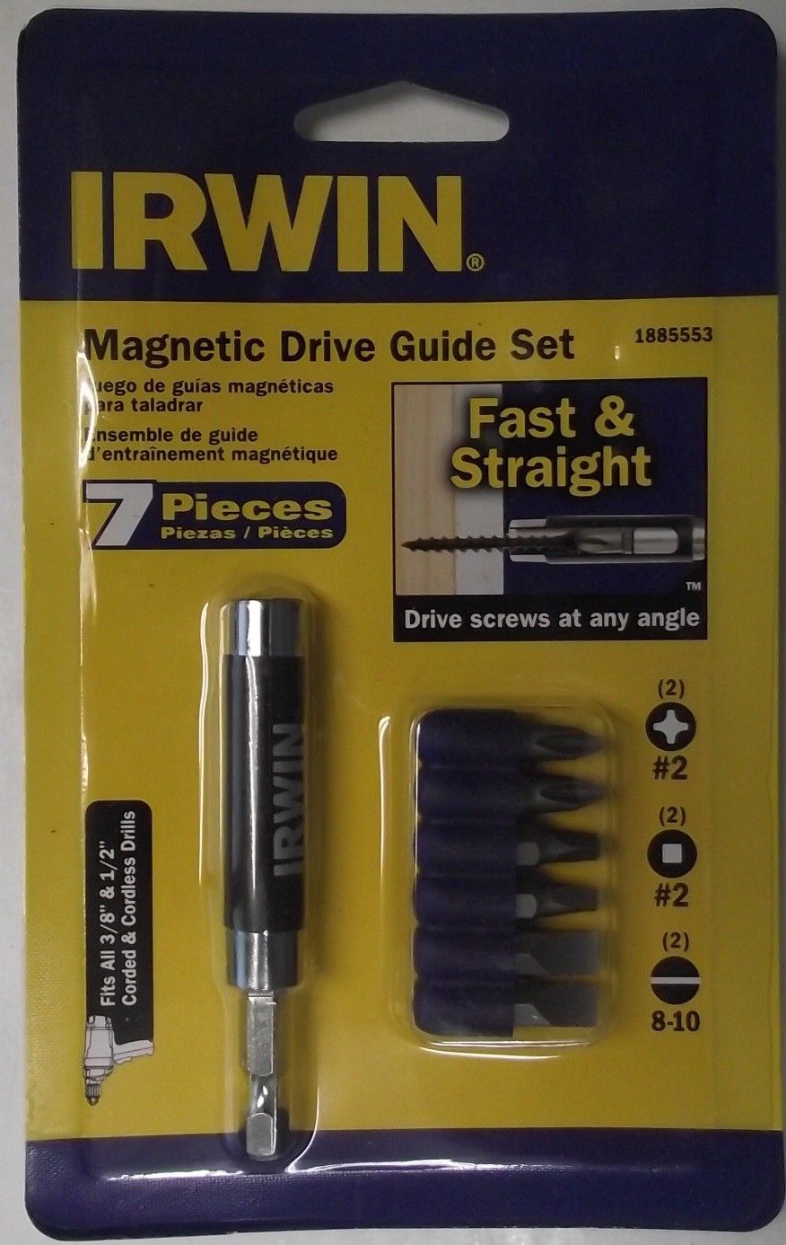 Irwin 1885553 7pc. Magnetic Drive Guide Set