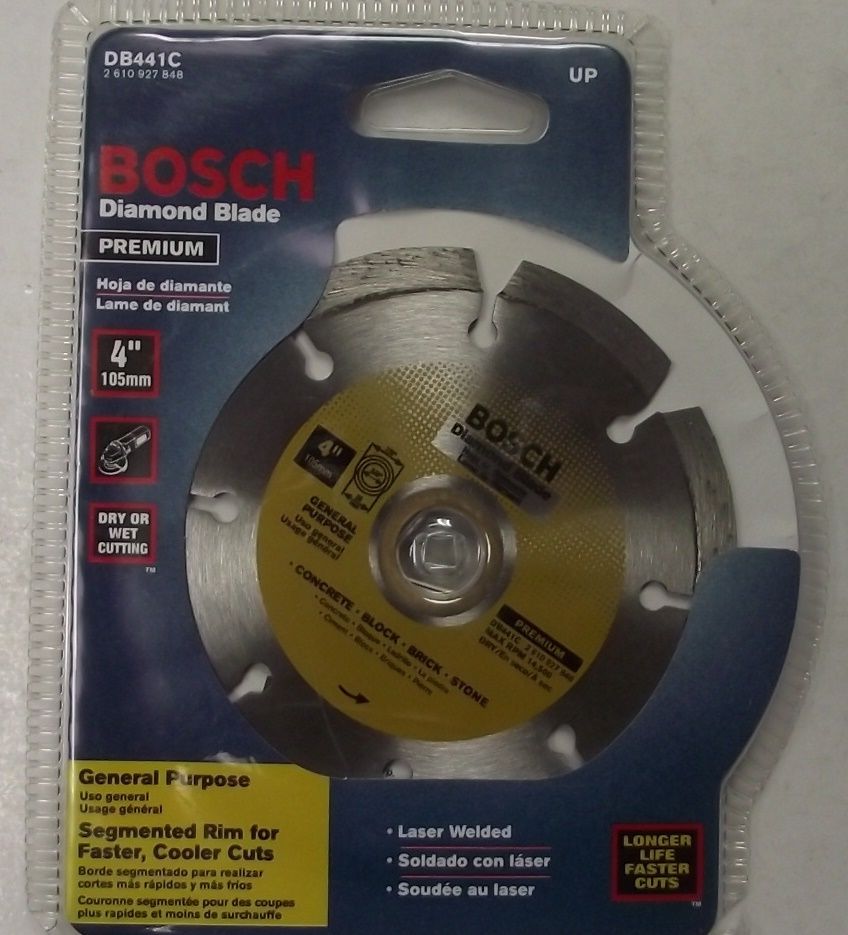 Bosch DB441C 4" Preminum Diamond Segmented Saw Blade Brick Block Stone