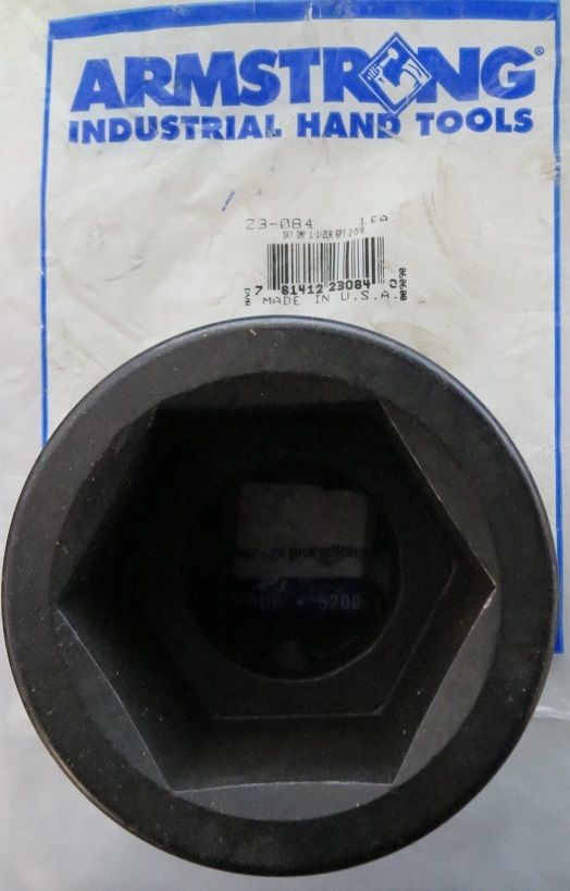 Armstrong 23-084 2-5/8" 6PT 1-1/2" Drive Impact Socket USA