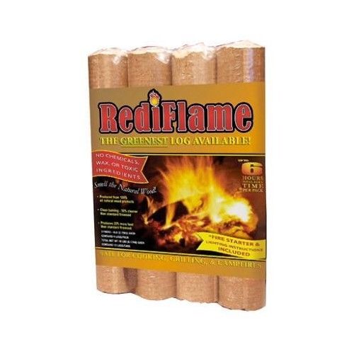 Rediflame 00101 12 Pack 100% All Natural Fire Log Up To 6 Hours Burn Time