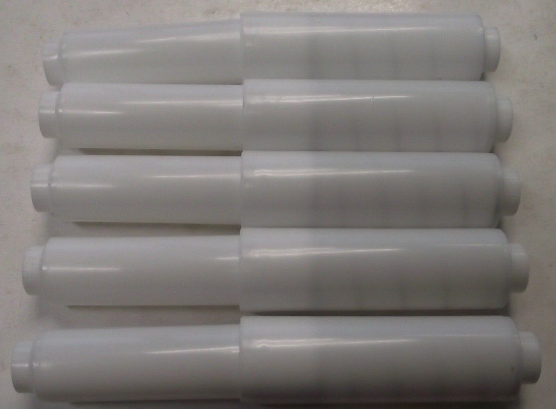Taymor 07-PR White Plastic Toilet Paper Holder Replacement Roller (5pcs)