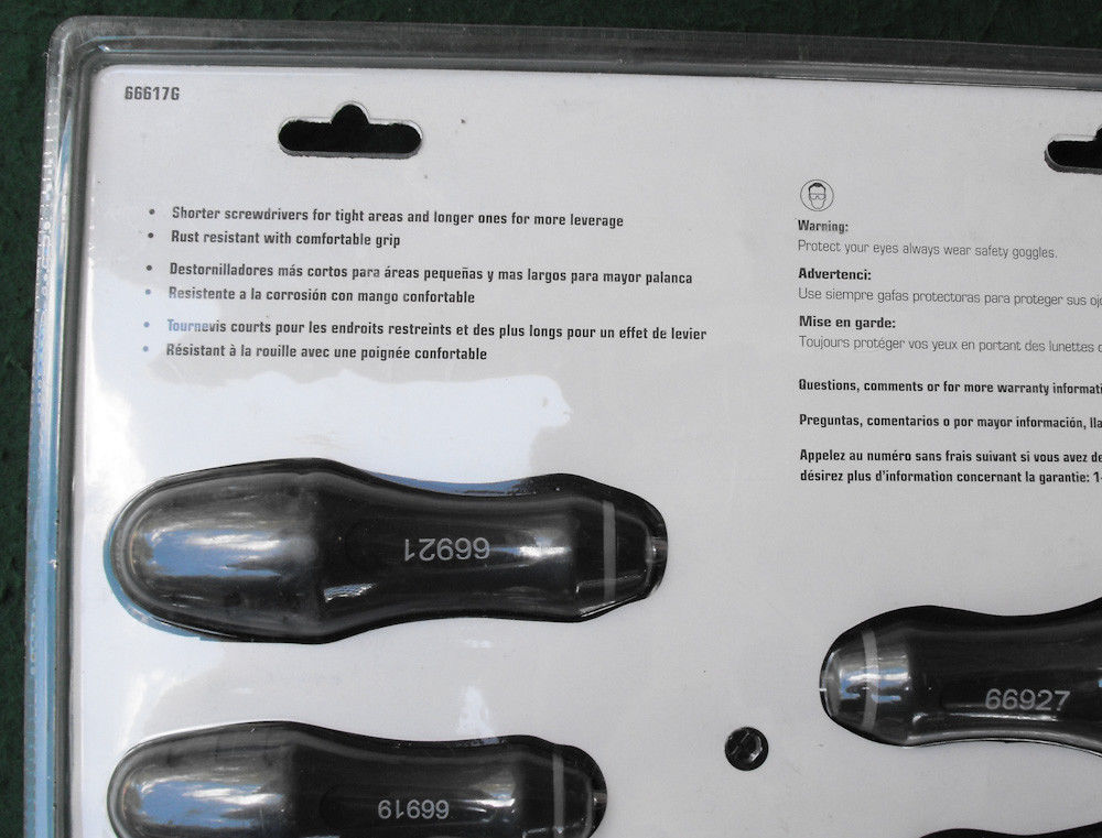 Allen 66617G 10 Piece Screwdriver Combination Set Phillips & Slotted