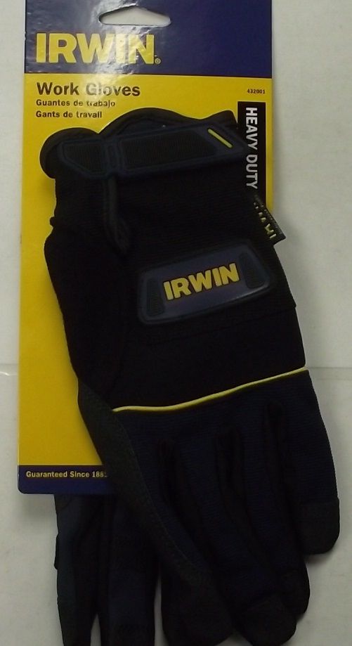 Irwin 432001 Large Heavy Duty Jobsite Gloves