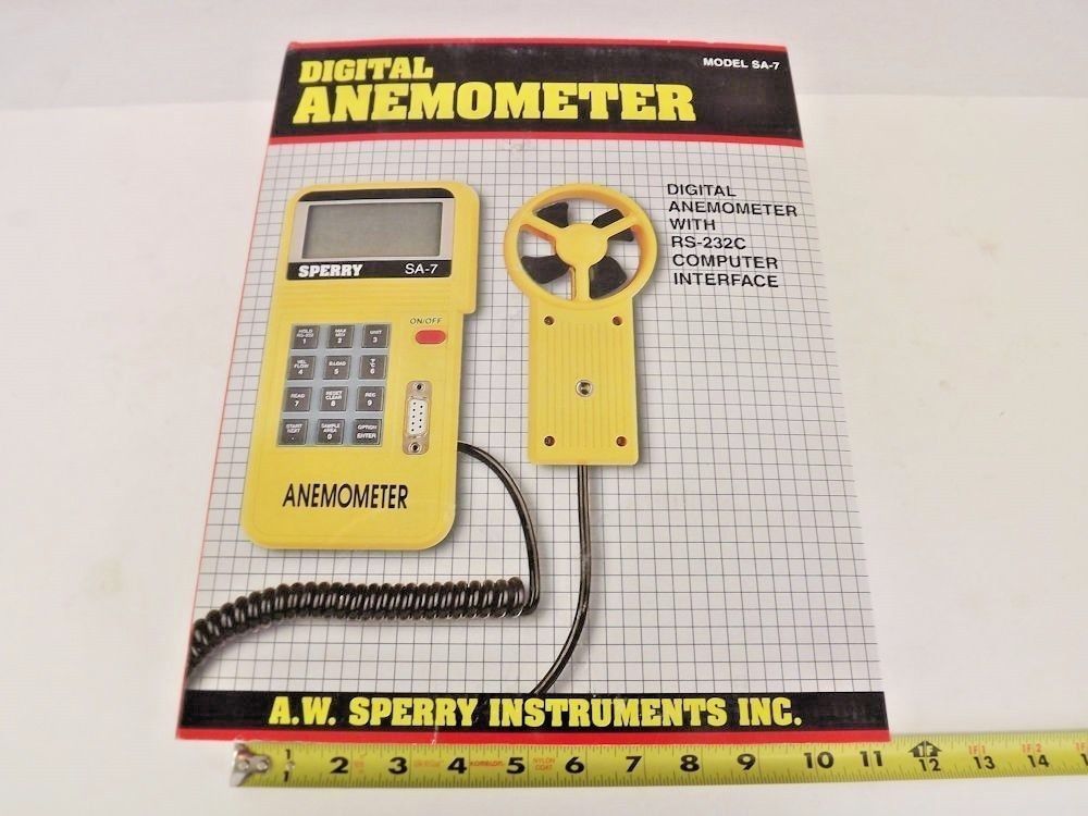 A.W. Sperry SA-7 Wind Air Flow Velocity Digital Anemometer