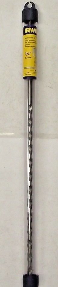 Irwin 326007 1/4" x 12" Straight Shank Rotary Hammer Drill Bit