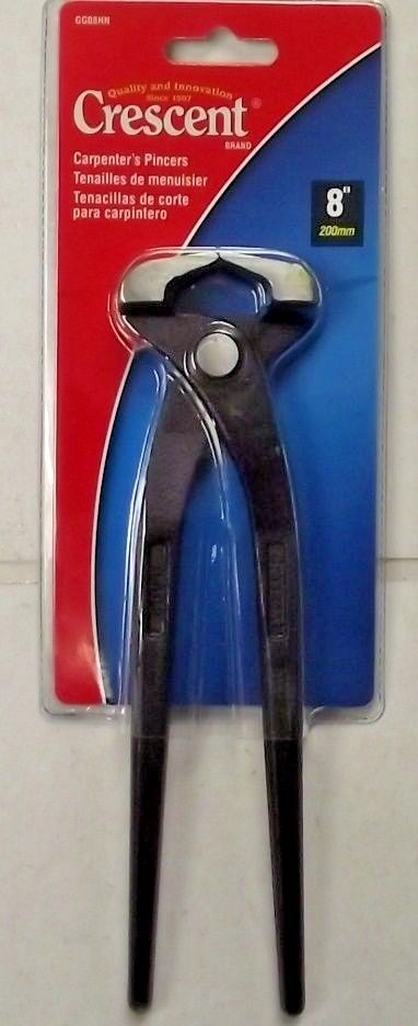 Crescent GG08HN 8" Solid Joint Carpenter's Pincers End Nippers