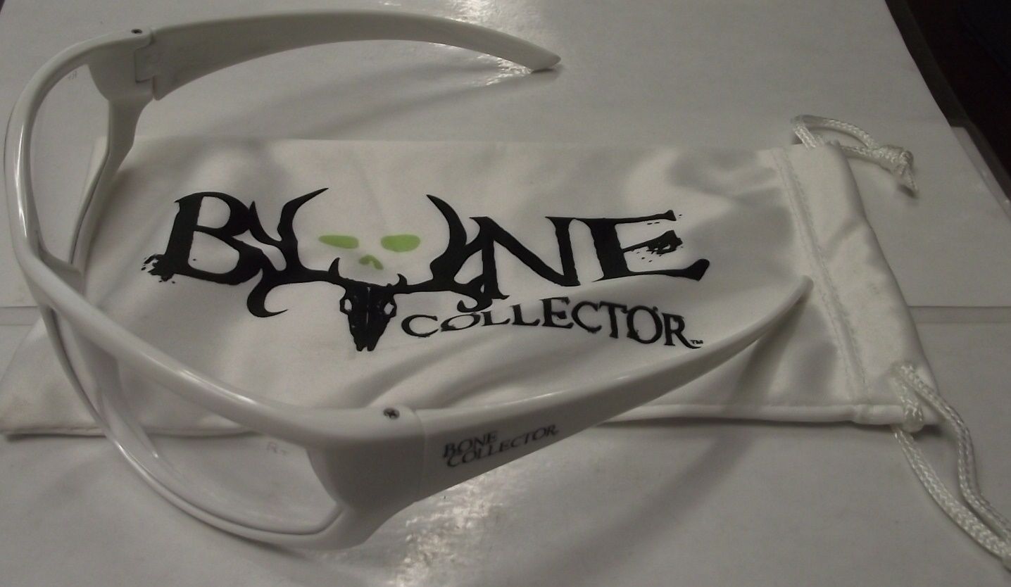Radians Bone Collector BCCVW0-10ID Shooting Glasses Clear Lens White Frame