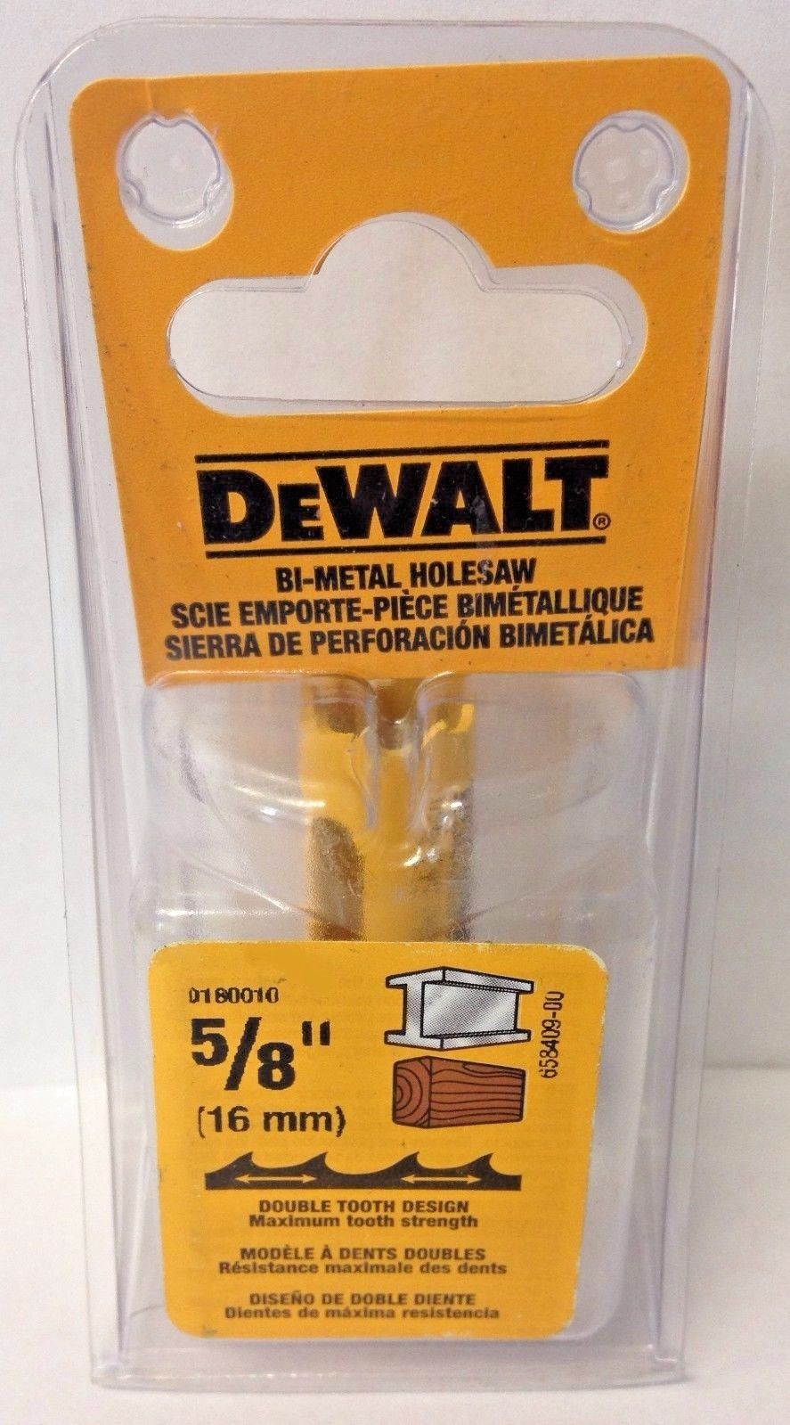 Dewalt D180010 5/8" Bi-Metal Hole Saw USA