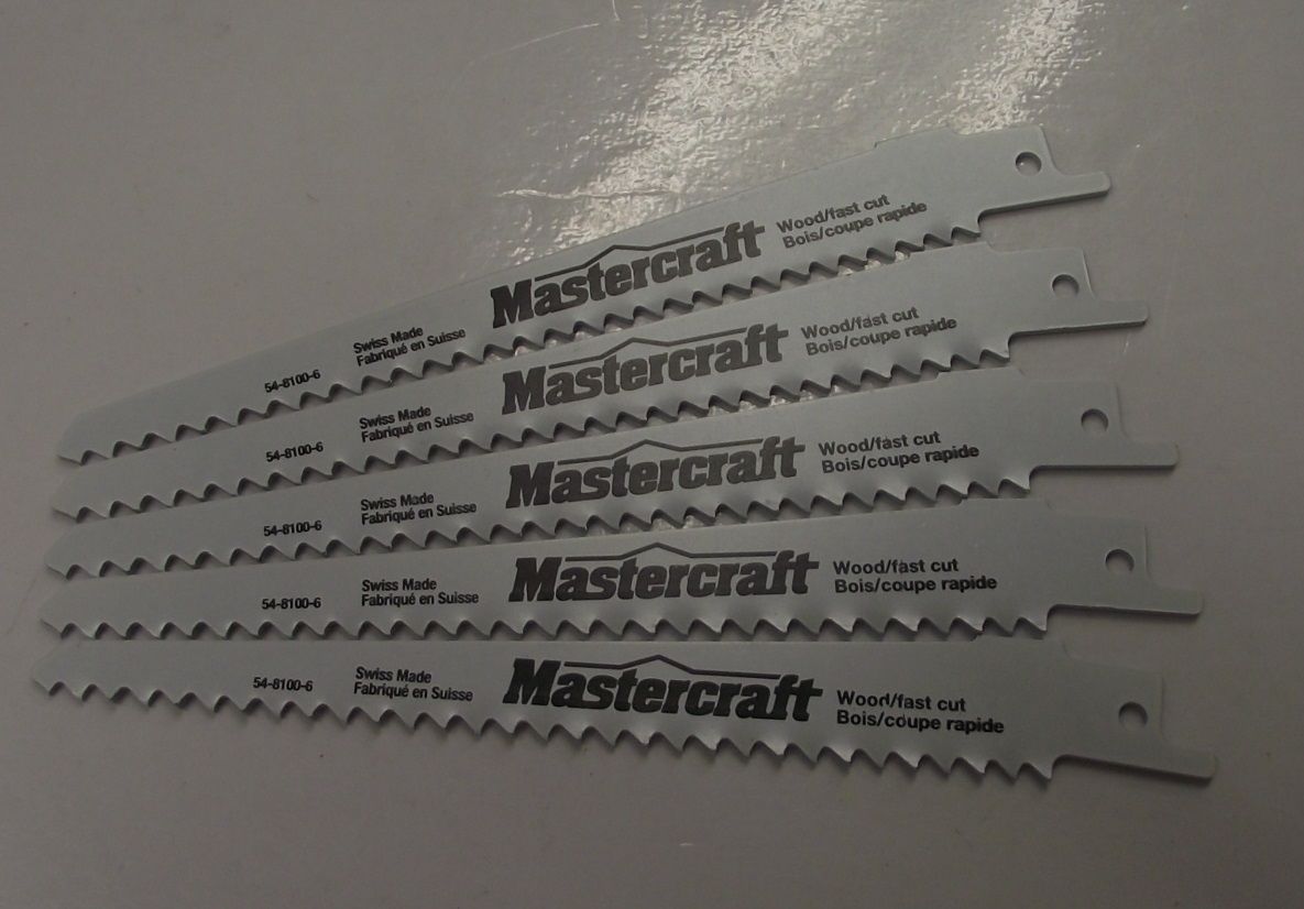 Mastercraft by Bosch 16-30230 6" x 6 TPI Bi-Metal Reciprocating Saw Blades 5pcs