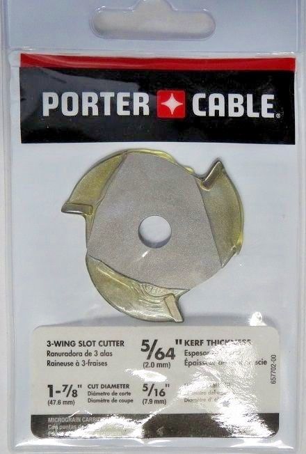 Porter Cable 43249PC 5/64 3-Wing Carbide Tipped Slot Cutter Router Bit 1/4 Shank
