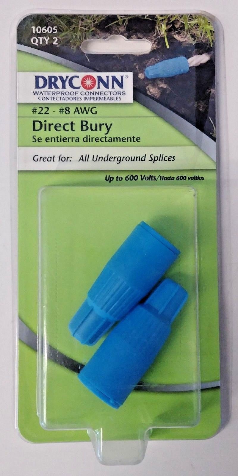 Dryconn 10605 #22 - #8 AWG Direct Bury 2 Pack USA
