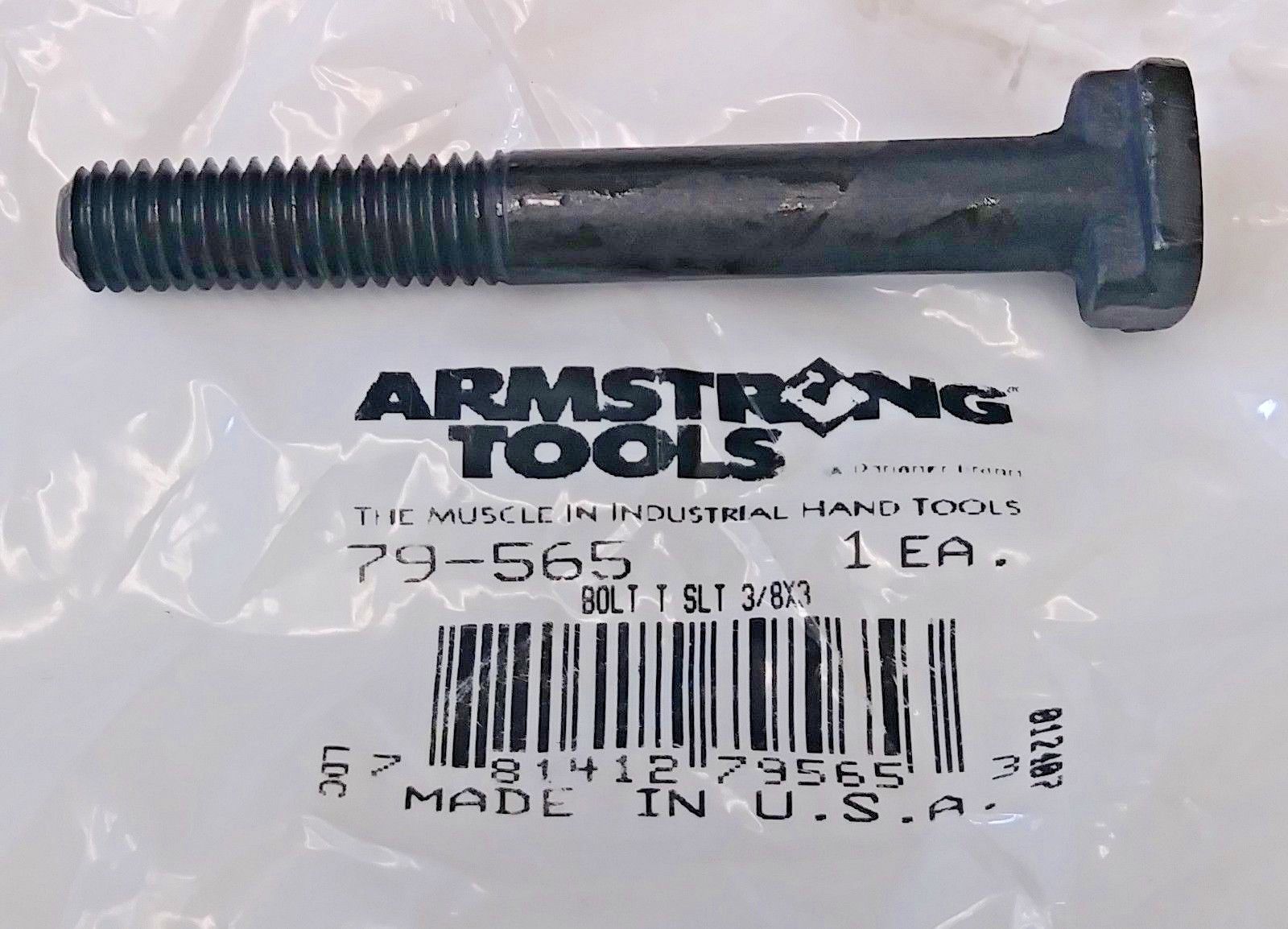 Armstrong Tools 79-565 T-Slot Bolt 3/8" x 3" USA