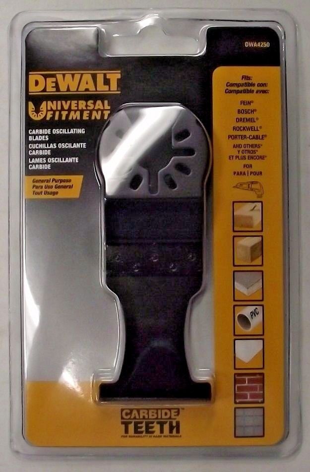 DEWALT DWA4250 Universal Carbide Oscillating Tool Blade USA