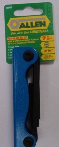 Allen 56640G 7 PC Hi-Vis Fold-Up Metric Hex Key Set