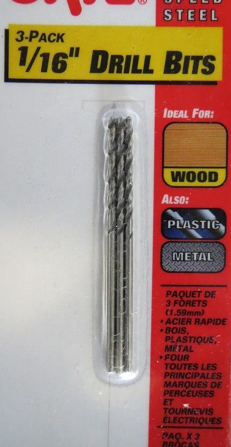 Skil 45131 1/16" HSS Drill Bits 6 Packs of 3