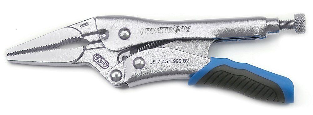 Armstrong 67-436 6" Quick Release Locking Plier W/ Long Nose Jaw
