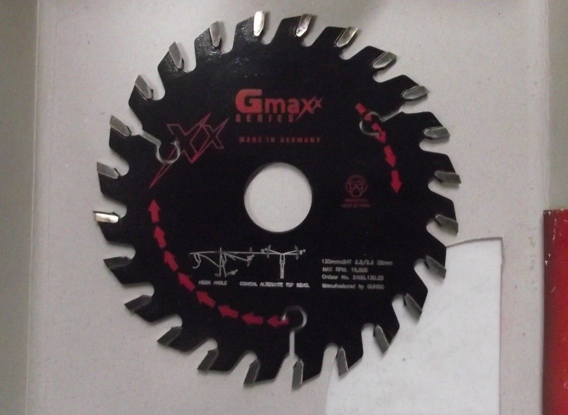 Guhdo Gmaxx 2400.120.22 120mm 24 Teeth Scoring Circular Saw Blade 22mm Arbor