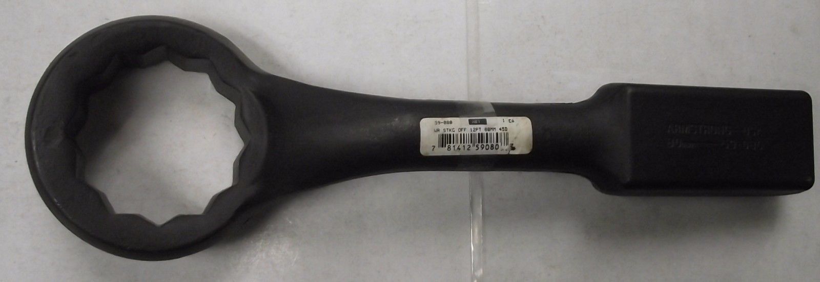 Armstrong 59-080 80mm Black Oxide 12 Point 45 Degree Offset Striking Wrench USA