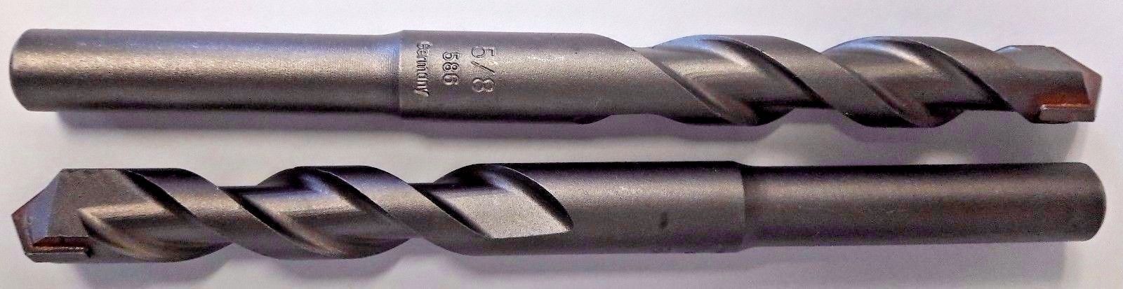 Bosch 220869 5/8 x 6-3/8 Carbide Tipped Rotary Percussion Drill Bit Germany 2pcs
