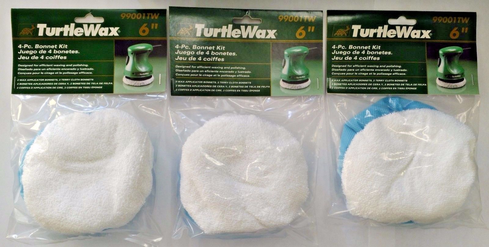 TurtleWax 99001TW 6" 4 Piece Bonnet Kit 3PKS