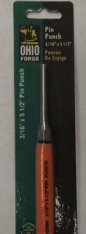 Ohio Forge 62006 3/16 x 5-1/2 Pin Punch With Sleeve