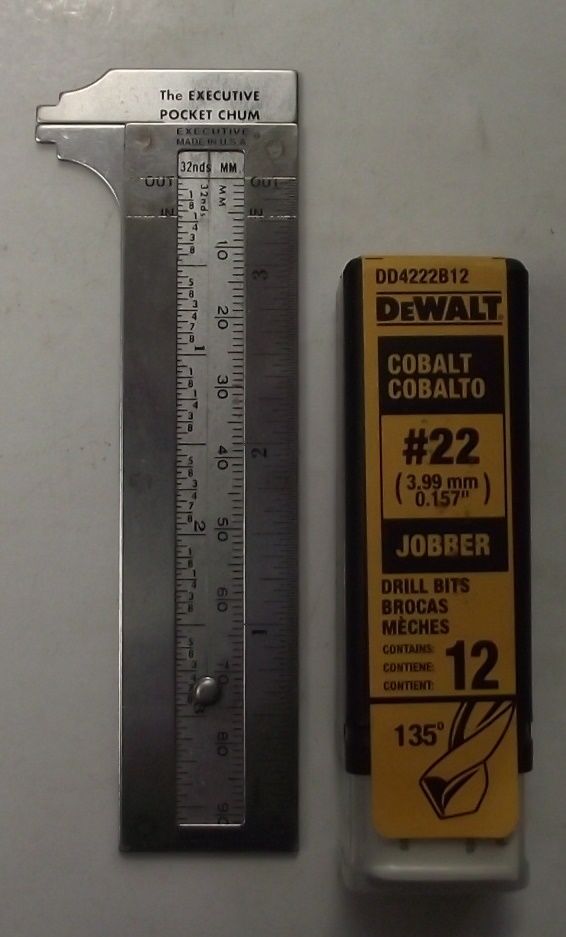 DeWalt DD4222B12 #22 Cobalt Screw Machine Drill Bits 12Pcs. Germany