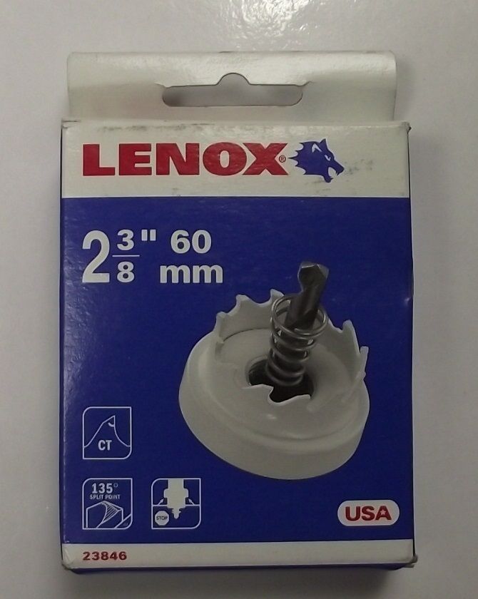 Lenox 2-3/8" Carbide Hole Cutter Hole Saw 23846 USA