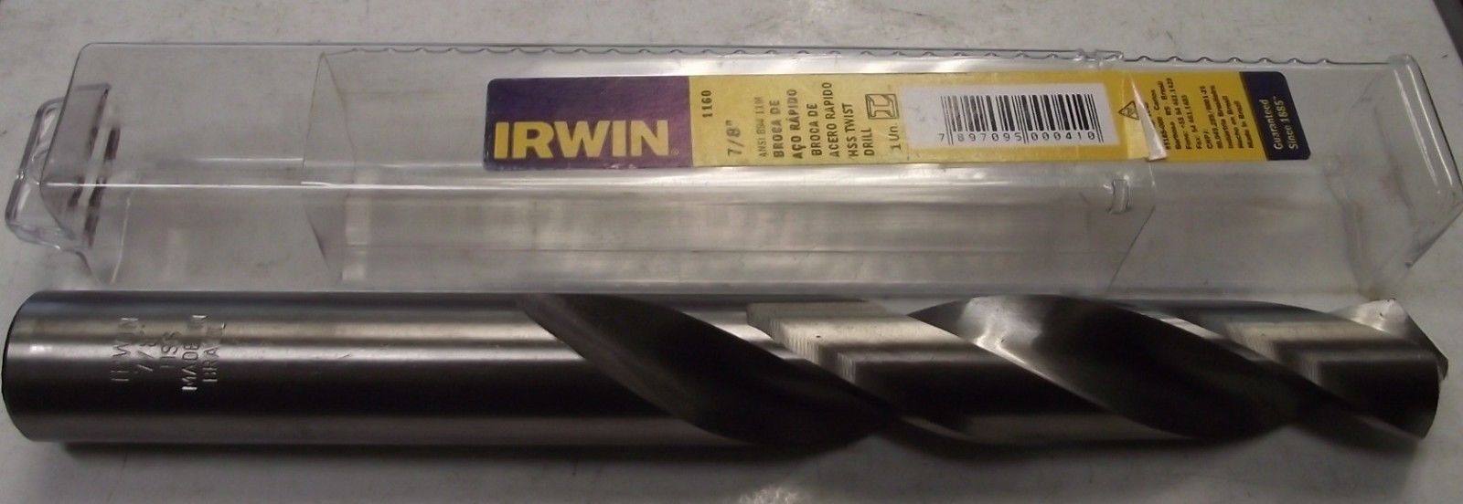 Irwin 1160 7/8" x 8-1/4" HSS Twist Drill Bit