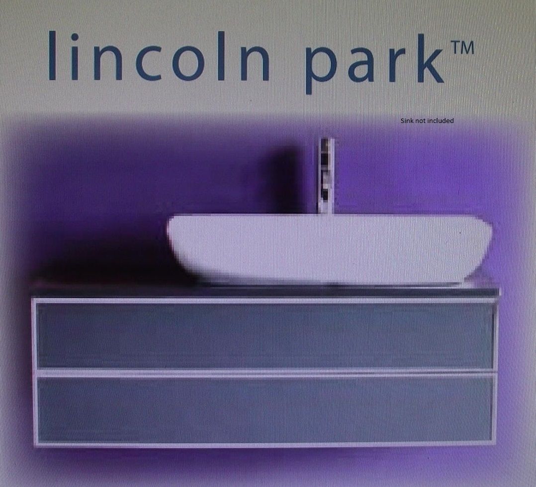 Aviana 47-E2302 Lincoln Park Euro Vanity With Glass Top No Sink
