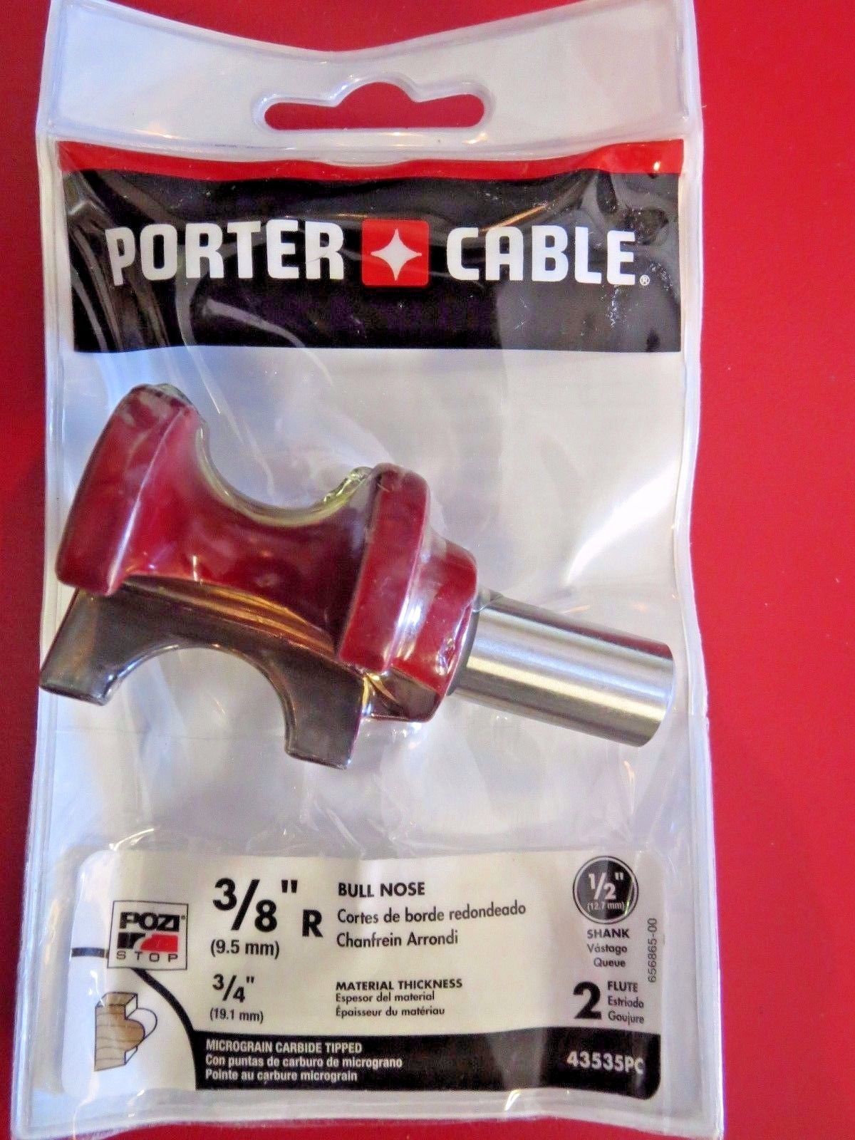 Porter Cable 43535PC 3/4" Carbide Bull Nose Router Bit 1/2" Shank