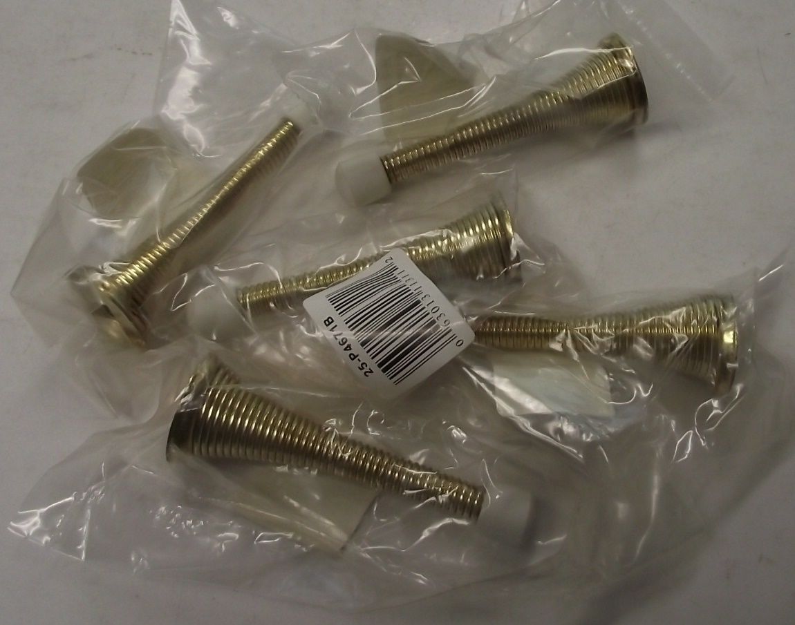 Taymor 25-P4671B Brassl Finish 3" Spring Doorstop 5PCS