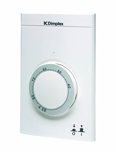 Dimplex ETS610W1 Electronic Line Voltage Single Pole Thermostat (White Color)