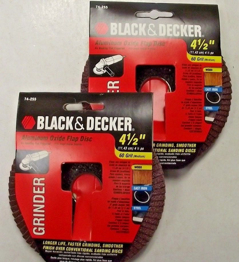 Black & Decker 74-255M 4-1/2" Aluminum Oxide Flap Disc 2pc.