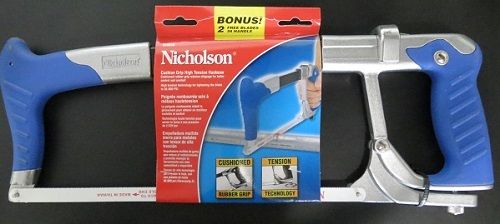 Nicholson 80965B Cushion Grip High Tension Hacksaw Blue