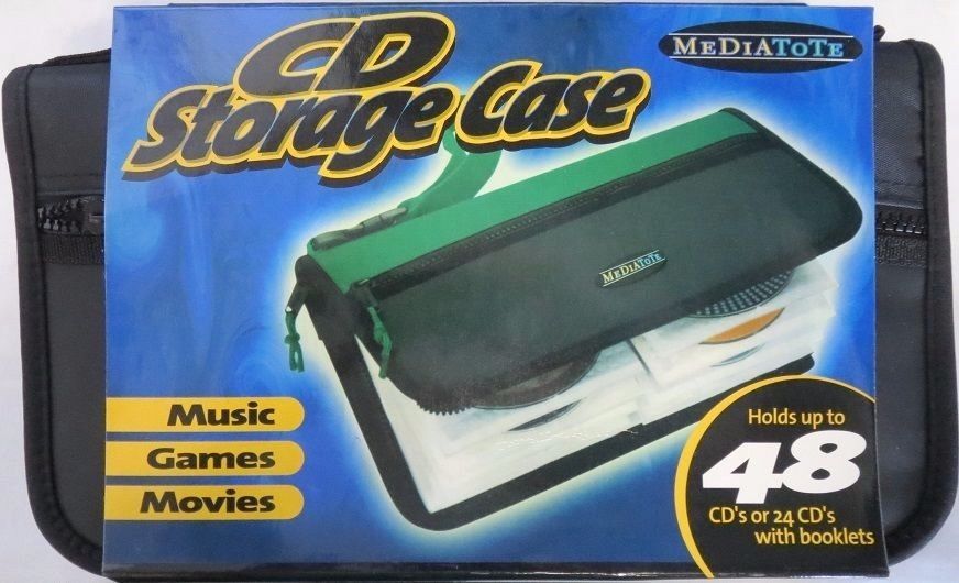 Innovage 49014-GS Media Tote 48-CD Storage Case