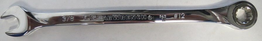 GearWrench 85552 #12 x 3/8" XL Spline Ratcheting Wrench