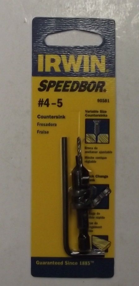 Irwin 90581 Speedbor #4-5 Countersink Quick Change Shank