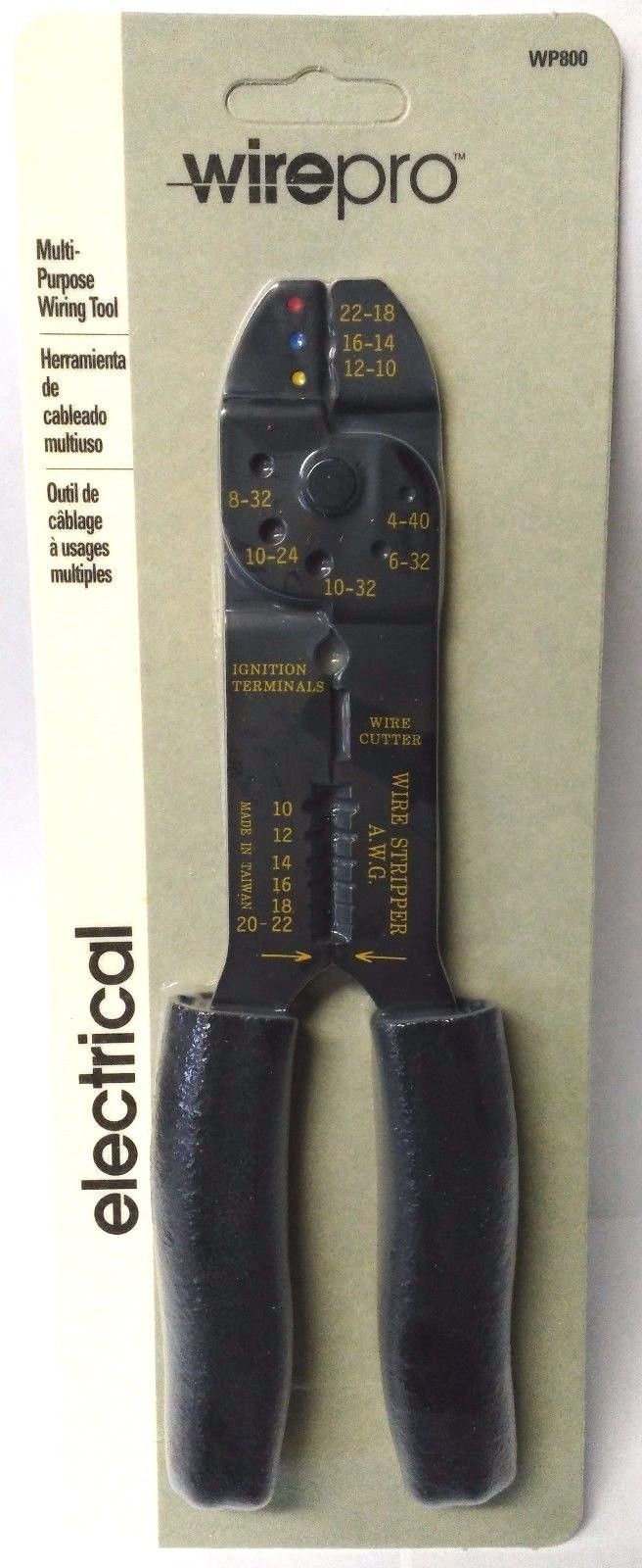 Wirepro by Klein WP800 9" Multi-Purpose Wiring Tool Cutter & Crimpers