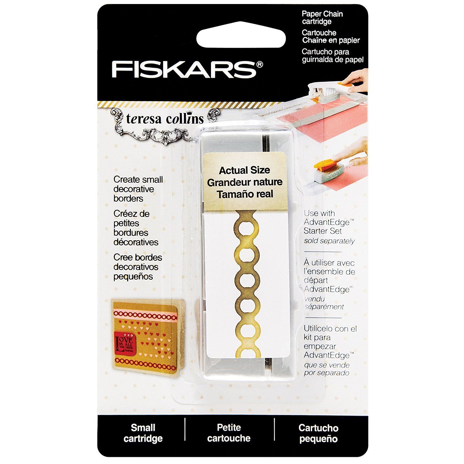 Fiskars 156530-1001 Teresa Collins Paper Chain Punch Cartridge, Small