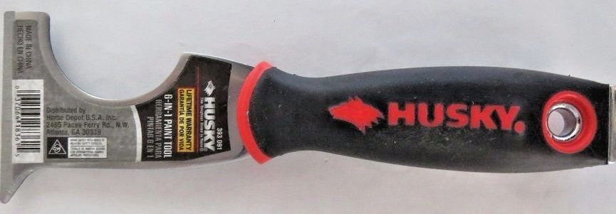 Husky 393 091 6-IN-1 Painter's Tool Scraper Putty