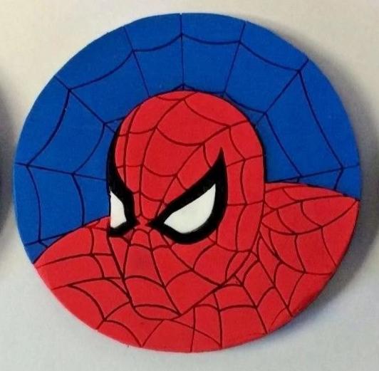 Spiderman ROU1 Marvel Rubber Round Refrigerator Magnet 2-1/4" Diameter (1 Piece)