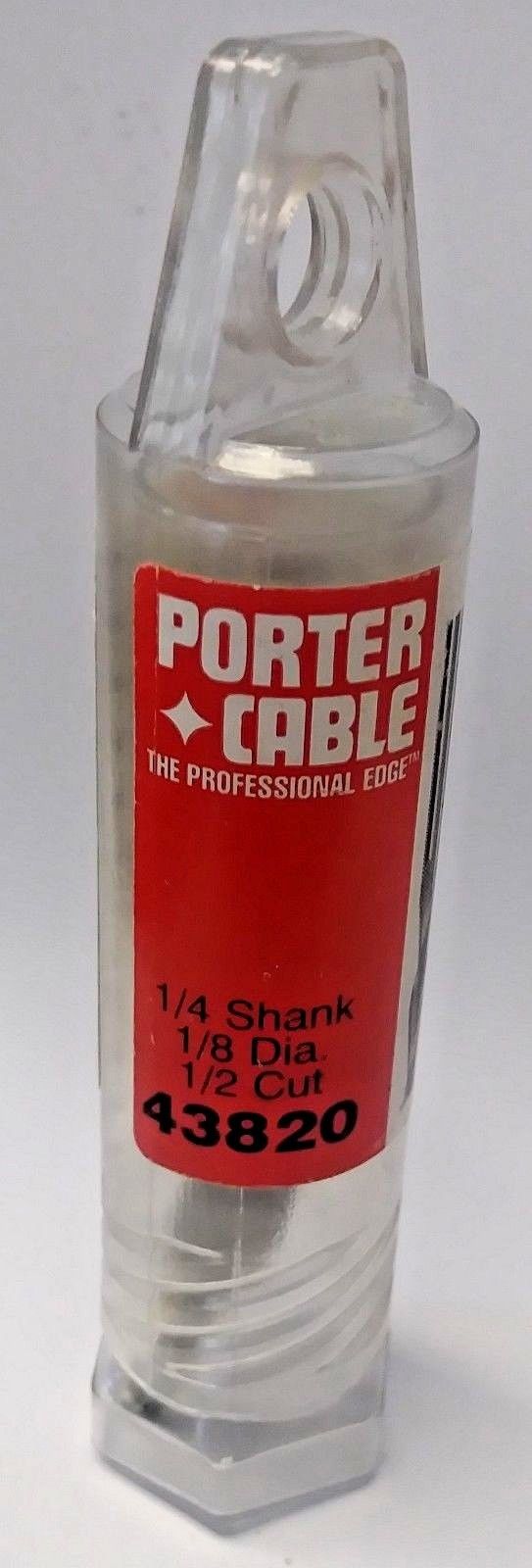Porter Cable 43820 1/8" Wood Route Up Spiral Router Bit Solid Carbide USA